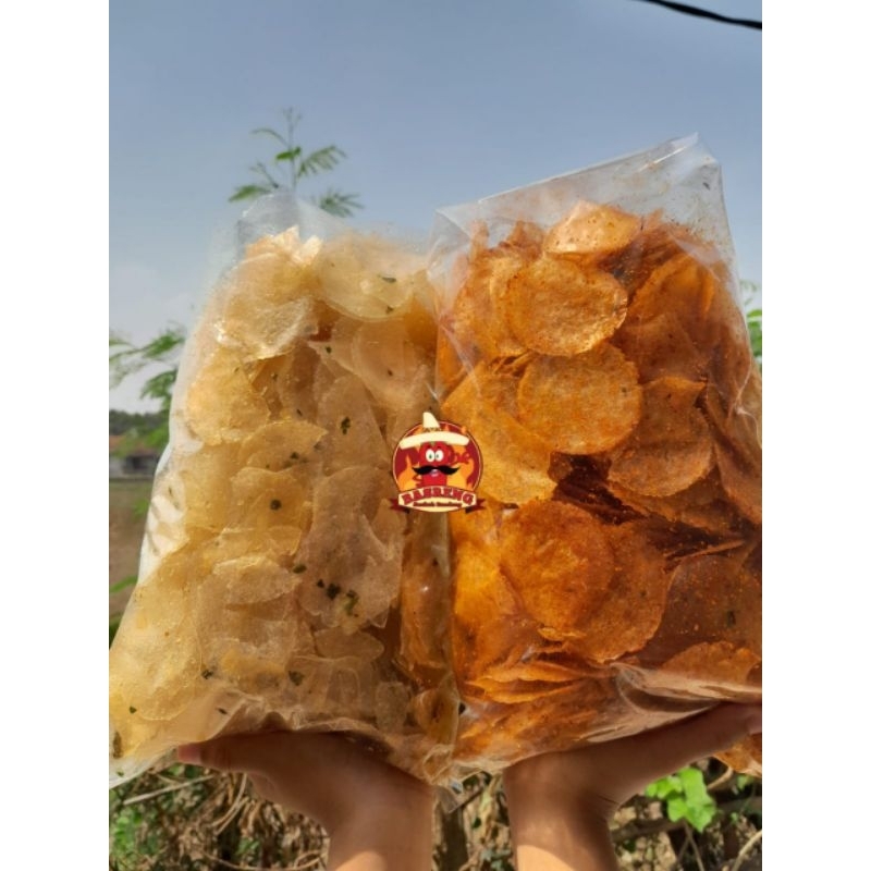 

Kripca!! Keripik kaca Seuhah Pedas Gurih Daun Jeruk 500gram