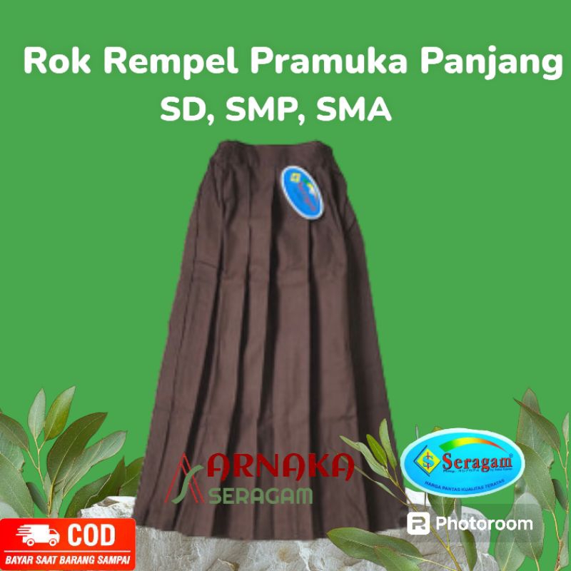 Rok Pramuka Panjang Rempel SD/SMP/SMA Merek Seragam