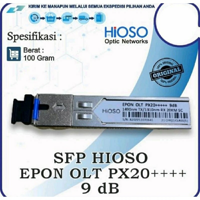 SFP EPON HIOSO PX20+++++ 9db [ Support Hioso 2 Port ]