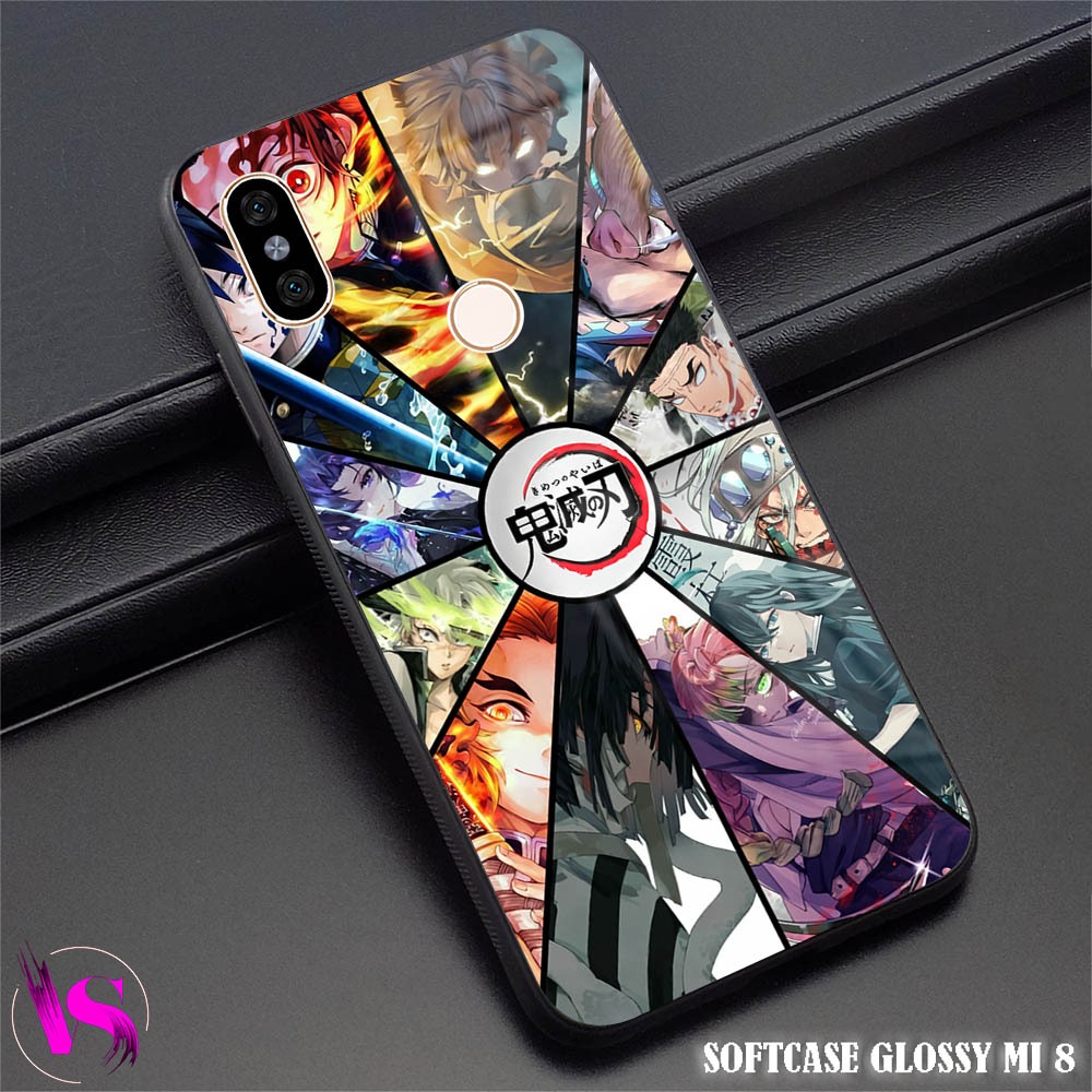 Softcase Glossy Xiaomi Mi 8 | Case Mi8 |VN48| Kesing Hp MI Xiaomi Silikon Kilau Kaca Pelindung Karet