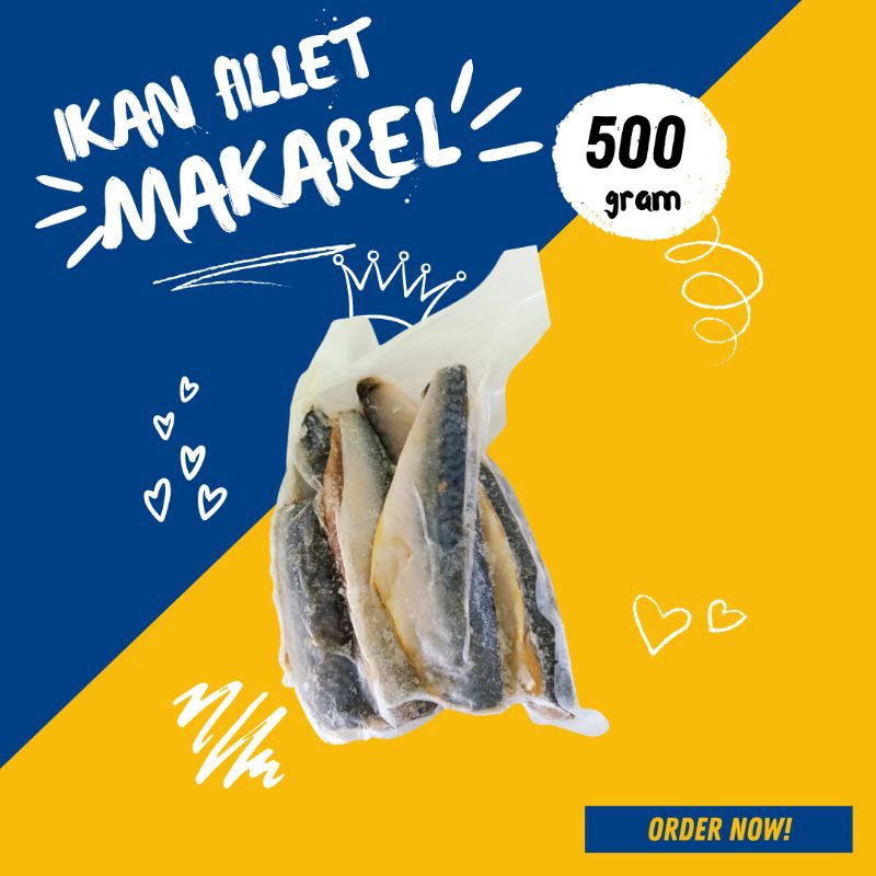 

Makarel / Mackarel Fillet Premium 500gr