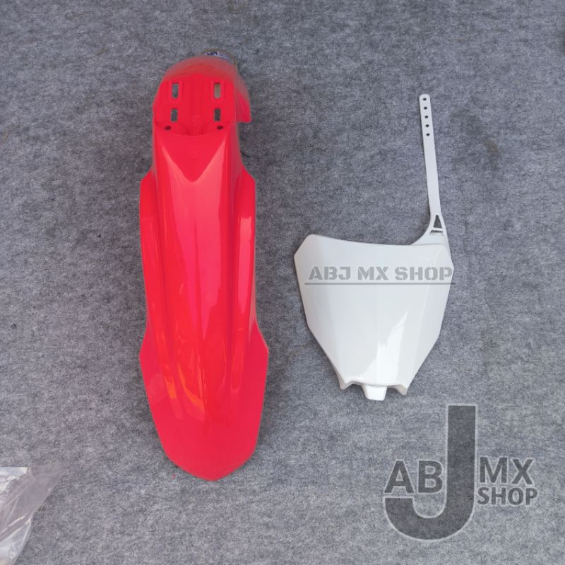 Spakbor Depan CRF 250 Papan Nomor CRF250 Spakbor Slebor Depan CRF 250 Cover Plat Nomer CRF 250 crf 4