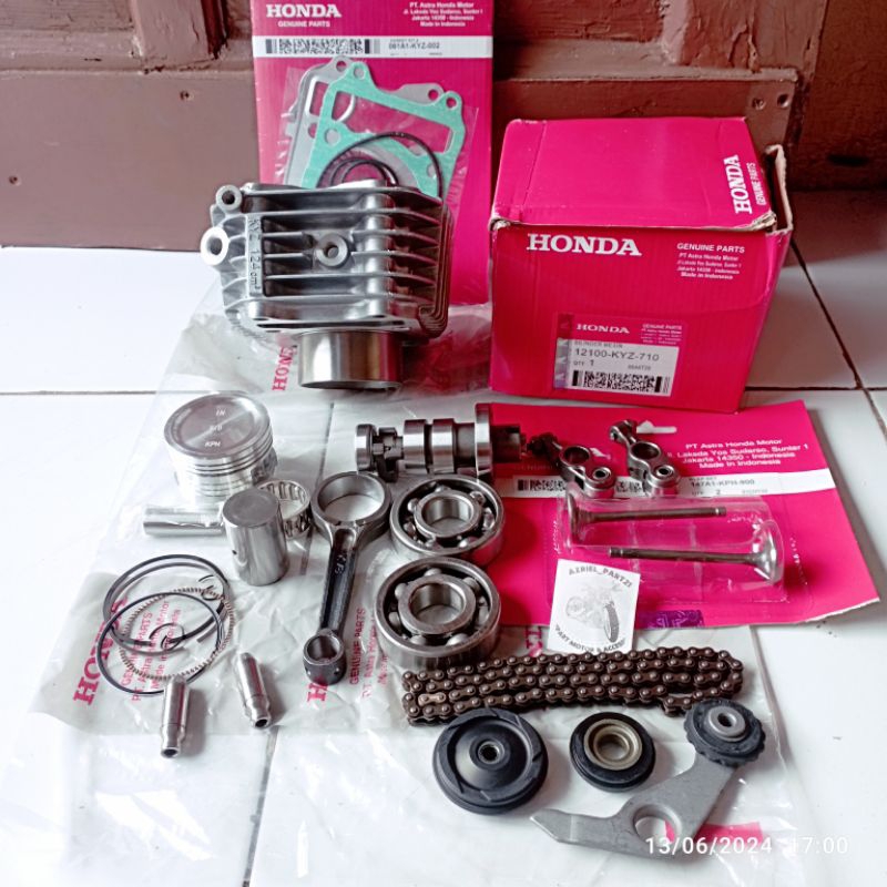 Paket Blok Seher KYZ + Stang Seher Paketan 11 Brg Honda Supra X 125 Fi Supra X 125 Helm In Blade New