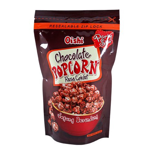 

PESTA DISKON Oishi Popcorn coklat Camilan Snack Jagung Pop Corn Coklat 1 Gram murah