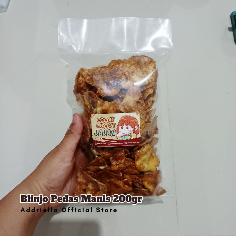 

ADDRIELLA Keripik Blinjo Ping-Ping Pedas Manis 200gr