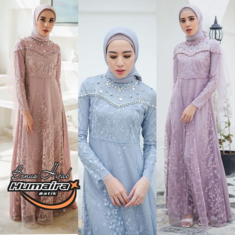 Gamis Brukat Namira / Gamis Brukat Pesta / Gamis Brukat Kondangan / Gamis Brukat Terbaru