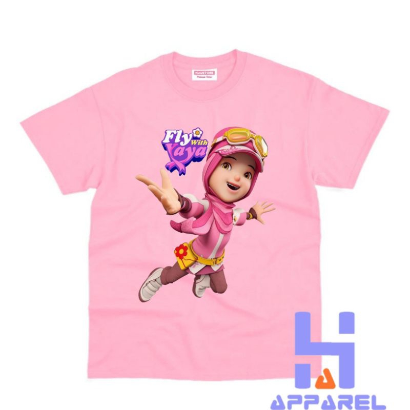 BAJU ANAK KAOS ANAK FLY WITH YAYA
