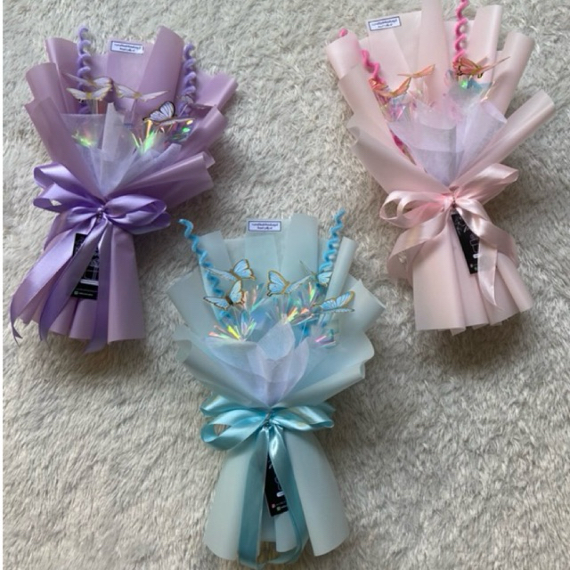 Buket Kupu Kupu LED Mini