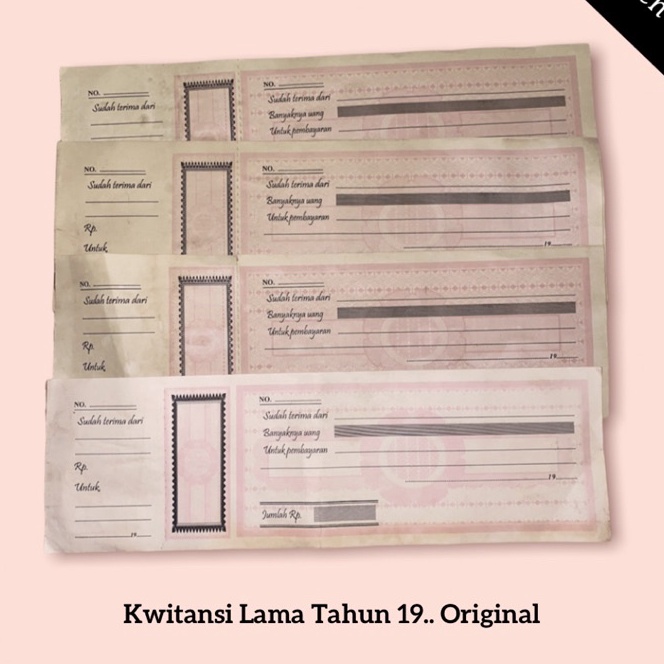 

KP8 Kwitansi Lama Tahun 19XX