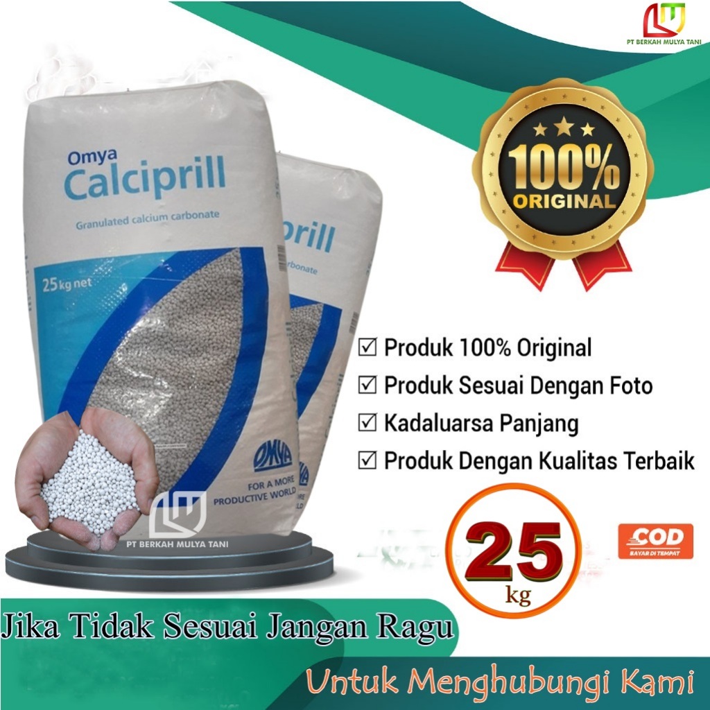 Pupuk Omya Calciprill 110 Kalsium Karbonat Granul 25 Kg