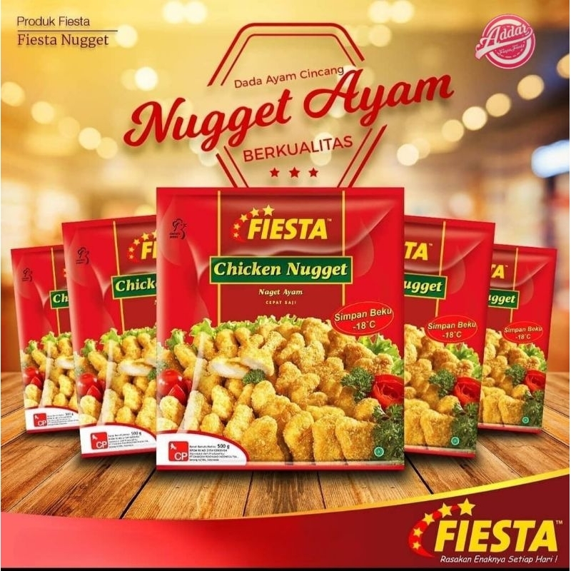 

Fiesta Chicken Nugget Merah 500 gram