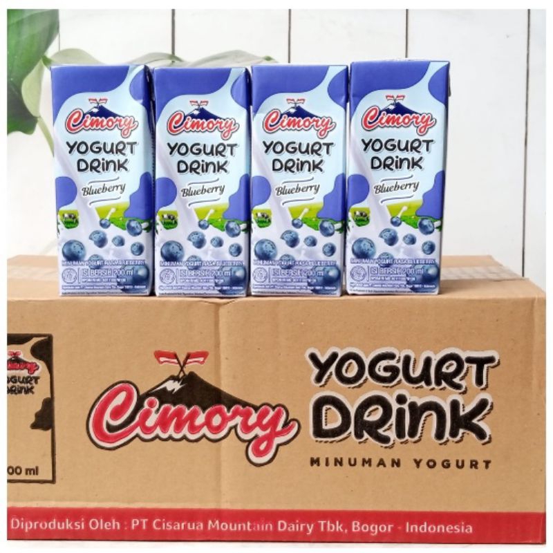 

cimory yogurt drink blueberry 200 ml 1 karton 24 pcs