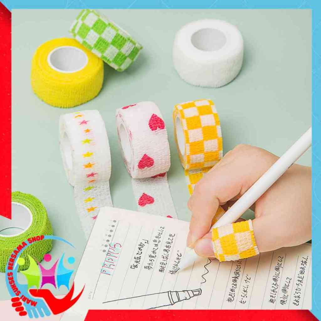 

MSBS Finger Tape Wrist Tape Protective Perban Pelindung Jari Tangan Pembalut Jari Sport Tape Warna Warni Pita Perekat Jari Untuk Menulis Anti Kapalan