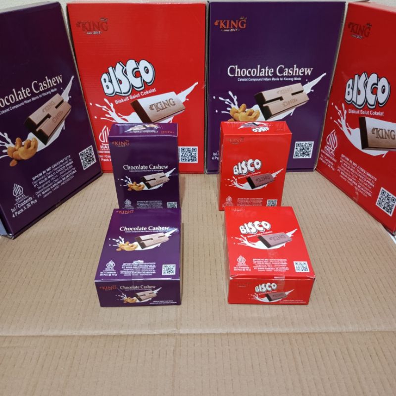 

Chocolate Cashew/Coklat Bisco d'KING mix Cokelat Hitam Manis