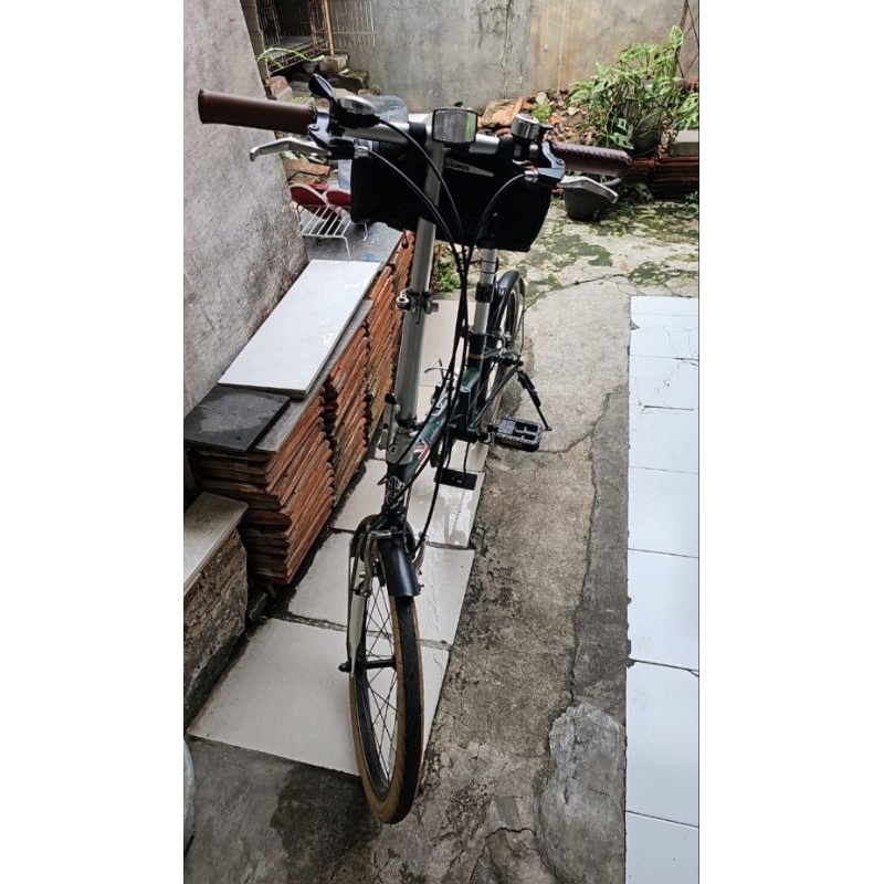 SEPEDA LIPAT LONDON TAXI FOLDING BIKE 206 - Green army