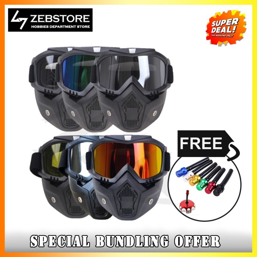 Goggle Mask Helm Replica Shark Raw Masker - only mask helm