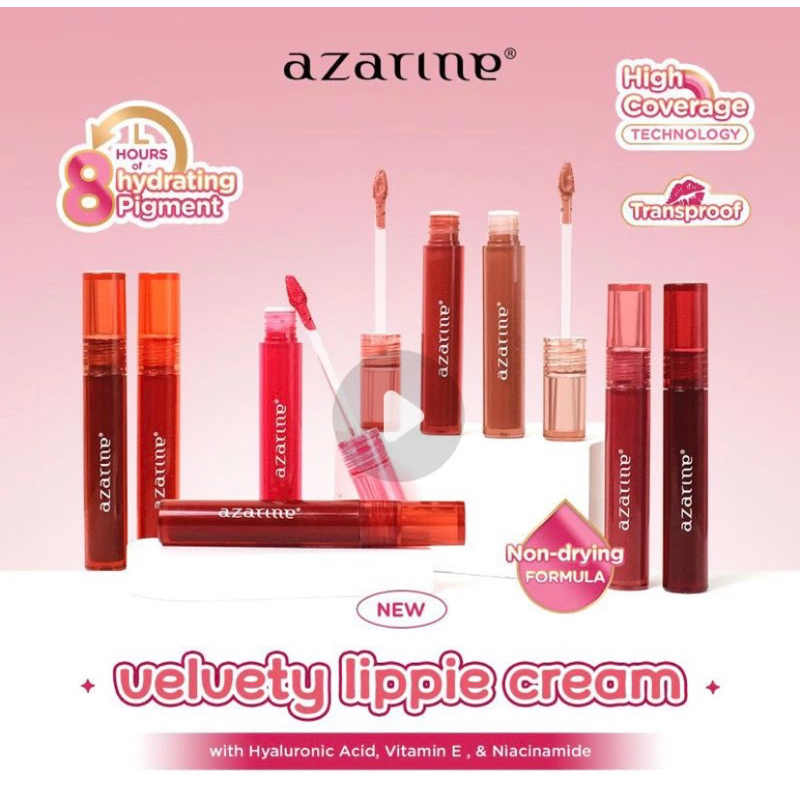 Azarine lip velvety Lippie Cream - Azarine Lip Velvet - Lip Velvet Ringan