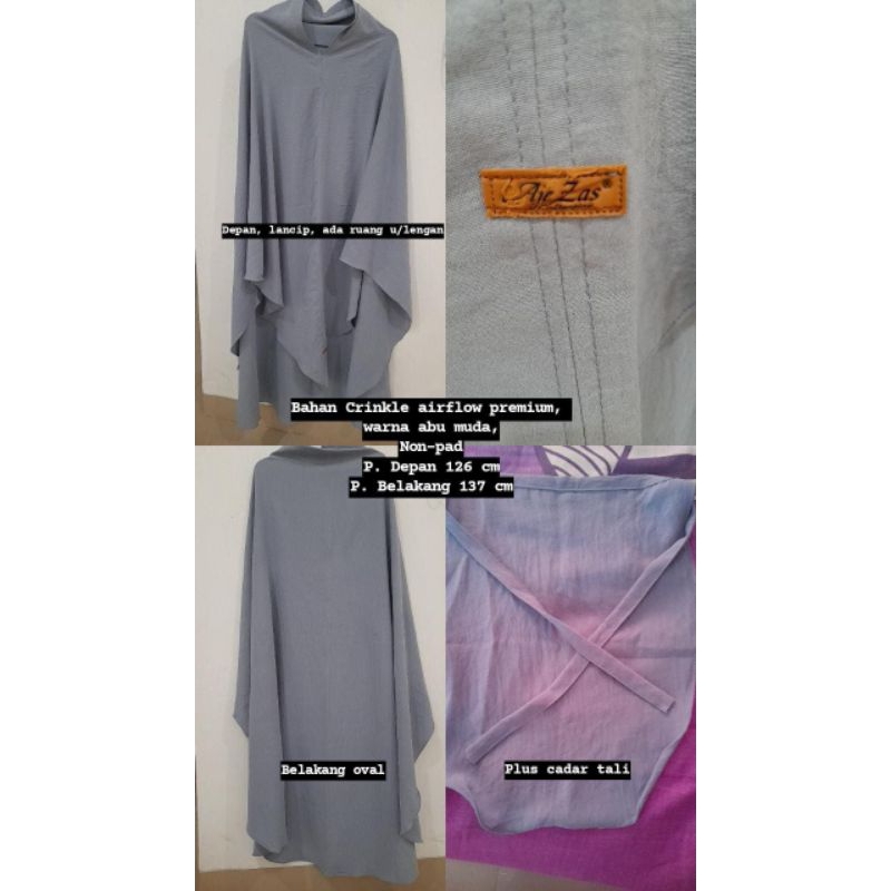 PL Preloved Khimar Abu jumbo Set Cadar