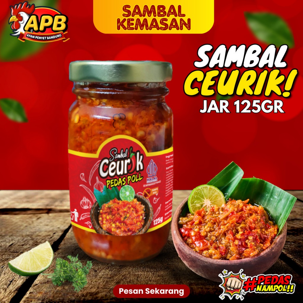 

SAMBAL BAWANG PEDAS / SAMBAL CEURIK / SAMBAL RAWIT - 125gr
