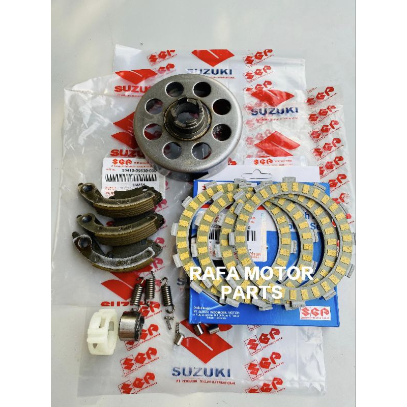 Paket Mangkok Ganda + ganda + Cage + Plat kopling Suzuki Smash 110 Lama Smash New Smash Titan ORI SG