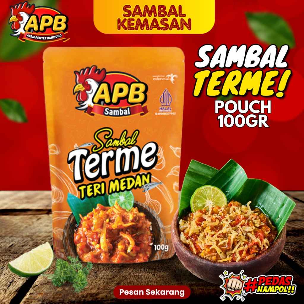 

SAMBAL TERME / SAMBAL TERI MEDAN / SAMBAL HOMEMADE / SAMBAL VIRAL - 100gr