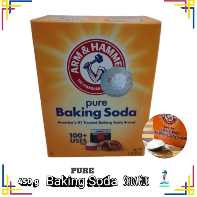 

Arm & Hammer, Baking Soda, Soda Kue, Kemasan Box: 453 g