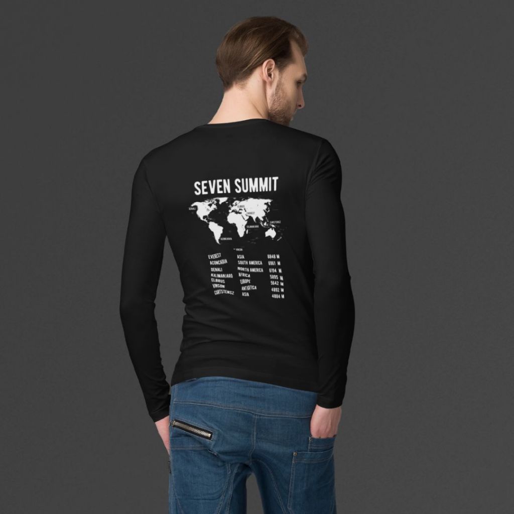 Kaos Lengan Panjang Seven 7 Summit of the World