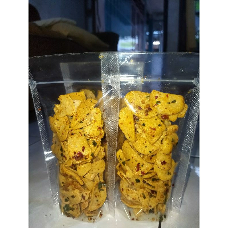 

basreng pedas daun jeruk kemasan kecil Snack mania