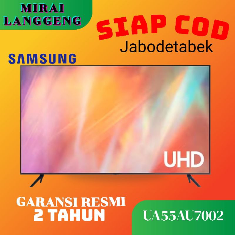 SAMSUNG SMART TV UA55AU7002 4K UHD
55AU7002 SAMSUNG 55 INCH