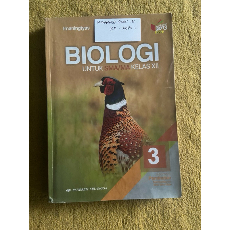 

Buku BIOLOGI Kelas 12 Kurikulum 2013