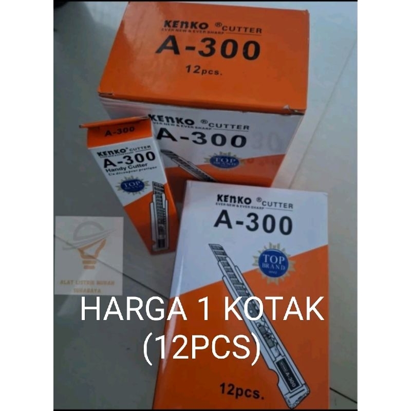 

Cutter KENKO Kecil A-300 1 Lusin (12pcs) Termurah