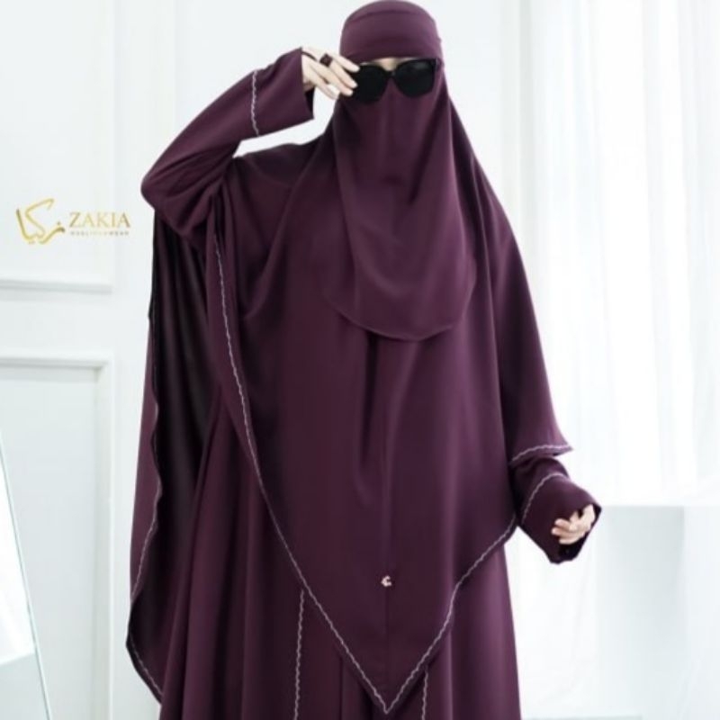 KHIMAR ALMA ZAKIA - Khimar ALMA EID SERIES Non Pad by Zakia Muslimah Wear