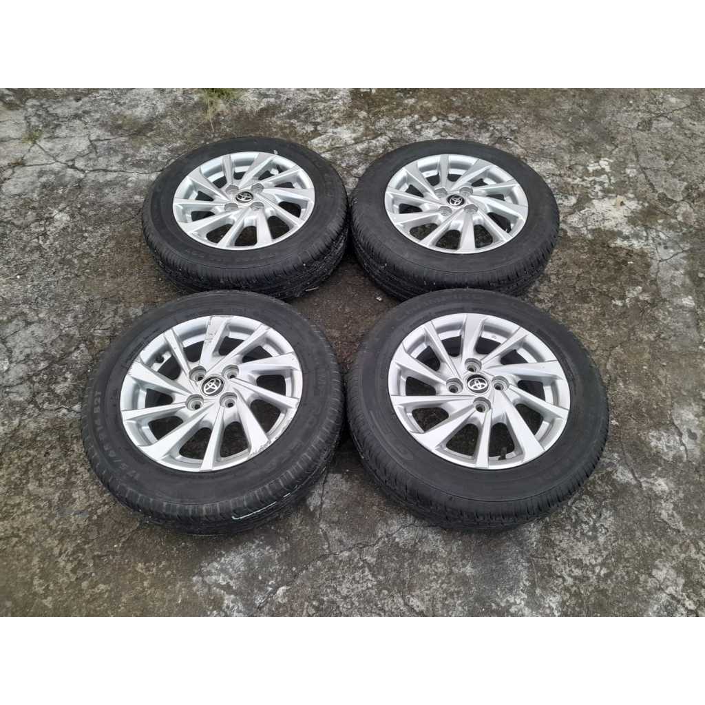 Velg second Standar AGYA Ring 14x5 lubang 4x100 et45 + ban 175 65 r14