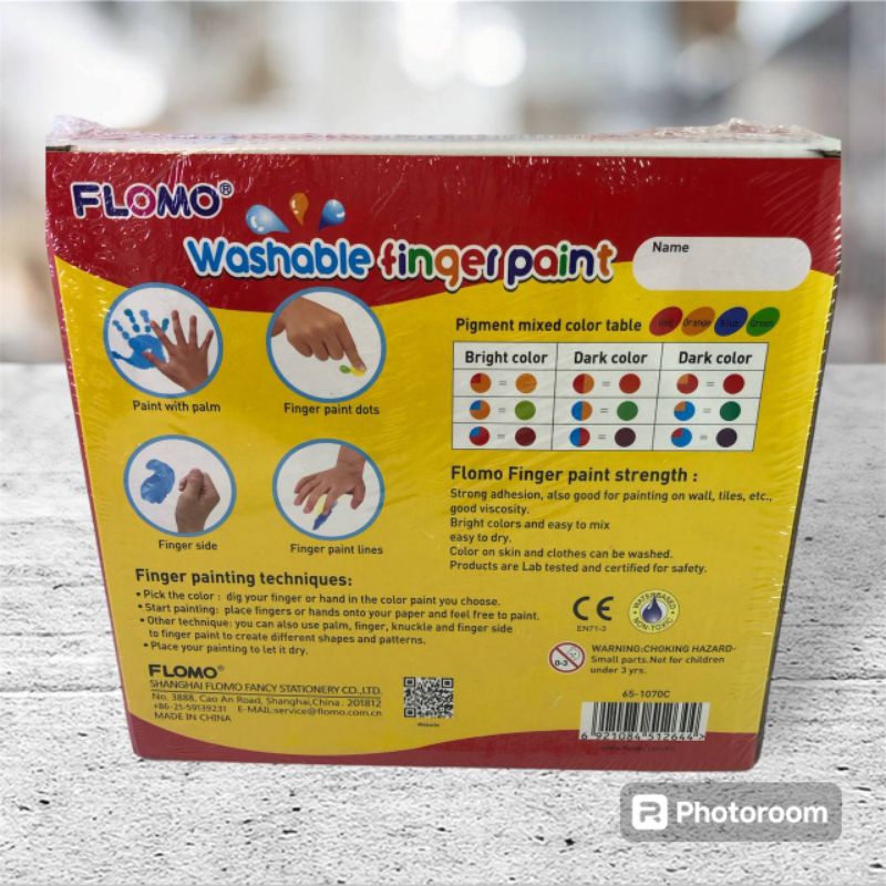 

Flomo Washable Finger Paint 1 set isi 4 warna SF6