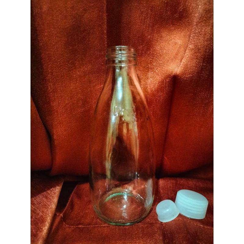 botol kaca rootbeer 250ml/ botol kaca madu /botol kaca 250ml tutup plastik ulir