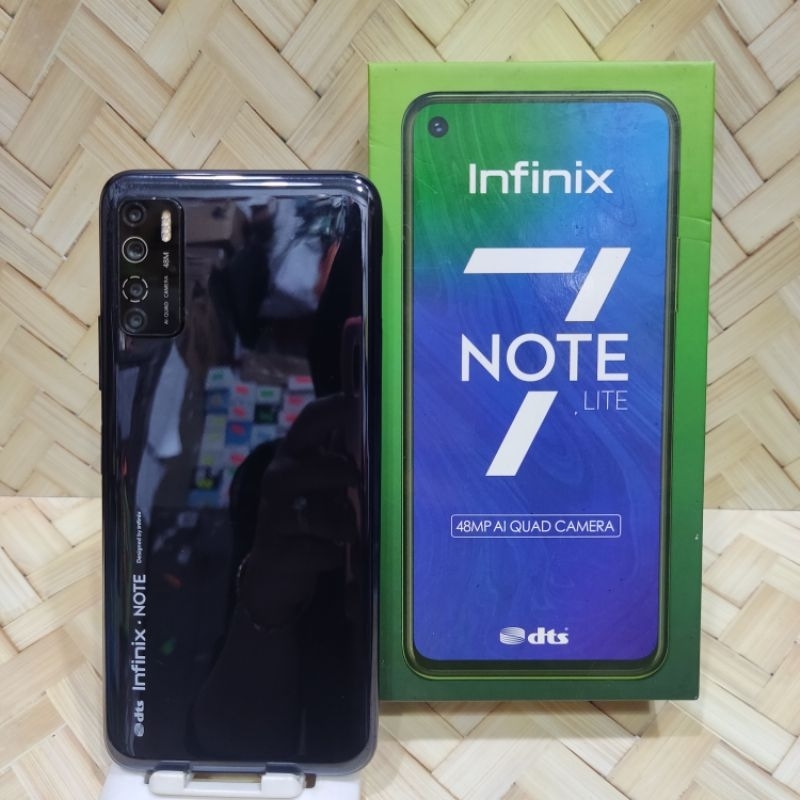 Infinix Note 7 Lite 4/128 GB Handphone Second Fullset