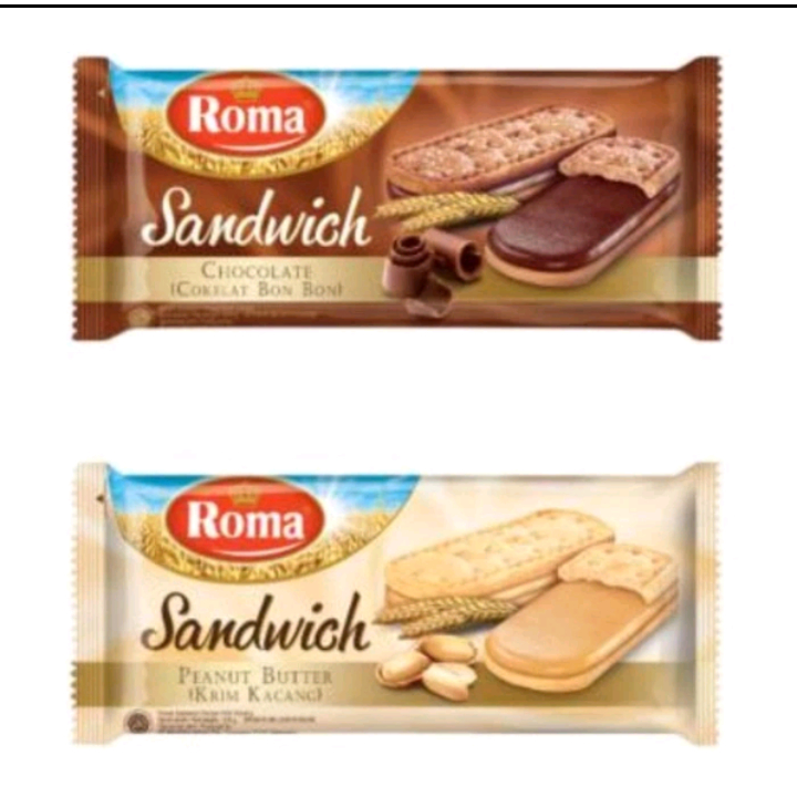 

biskuit roma sandwich 189gr sn peanut butter chocolate