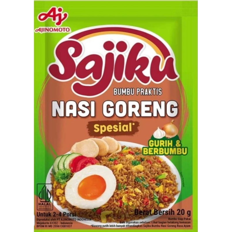 

sajiku nasi goreng spesial/super pedas/Ayam 3x20gr