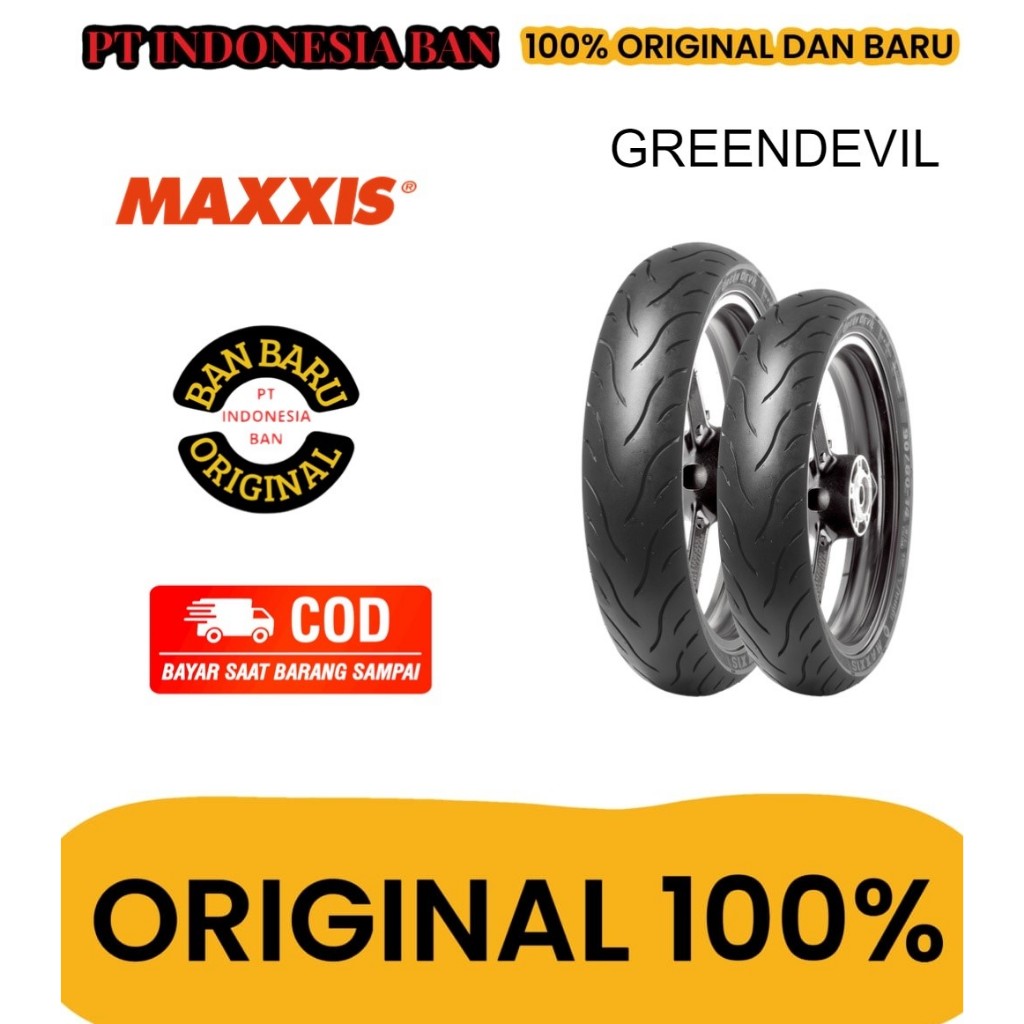 BAN LUAR MAXXIS 120/70-17 EXTRAMAX GREENDEVIL VICTRATUBLESS Vixion