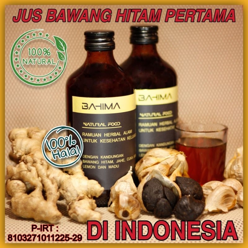 

BAHIMA Jus Bawang Hitam Black Garlic Juice Natural Original Healthy Juice