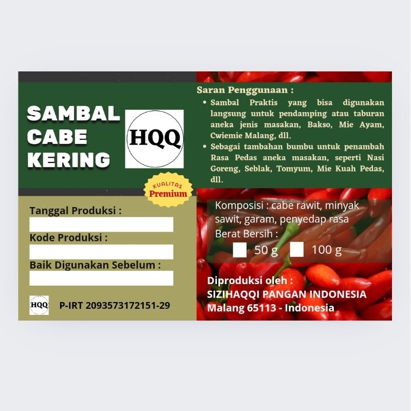 

Sambal Cabe Kering HQQ