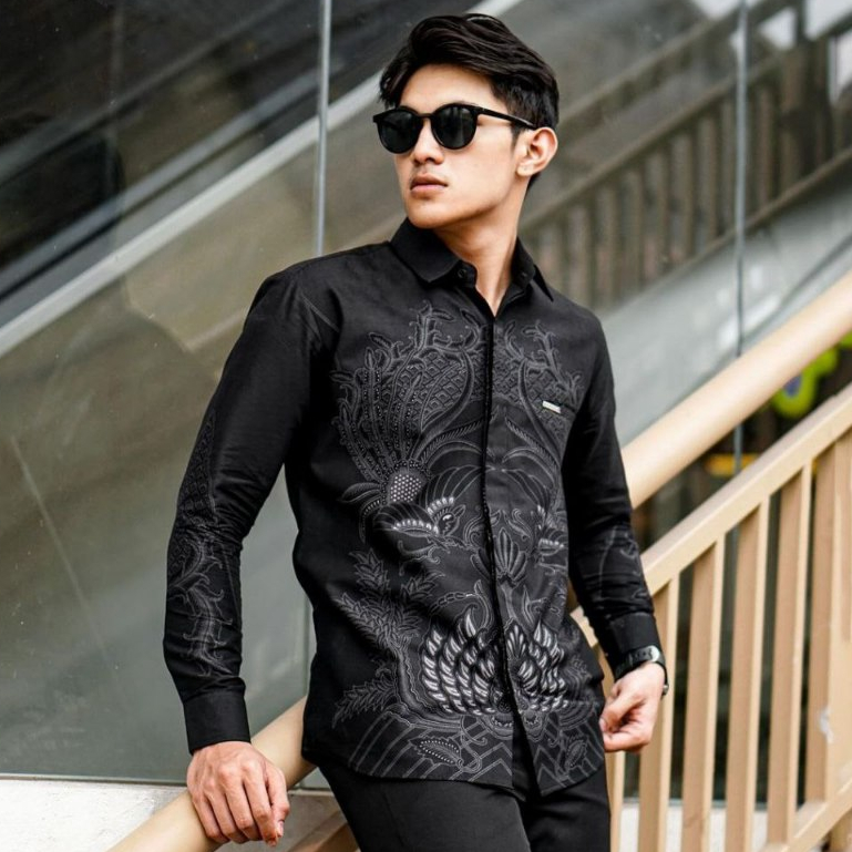 KEMEJABATIKPRIA MKR LANDAK  Baju Batik Pria Seragam Lengan Panjang ukuran Dewasa UKURAN M L XL XXL