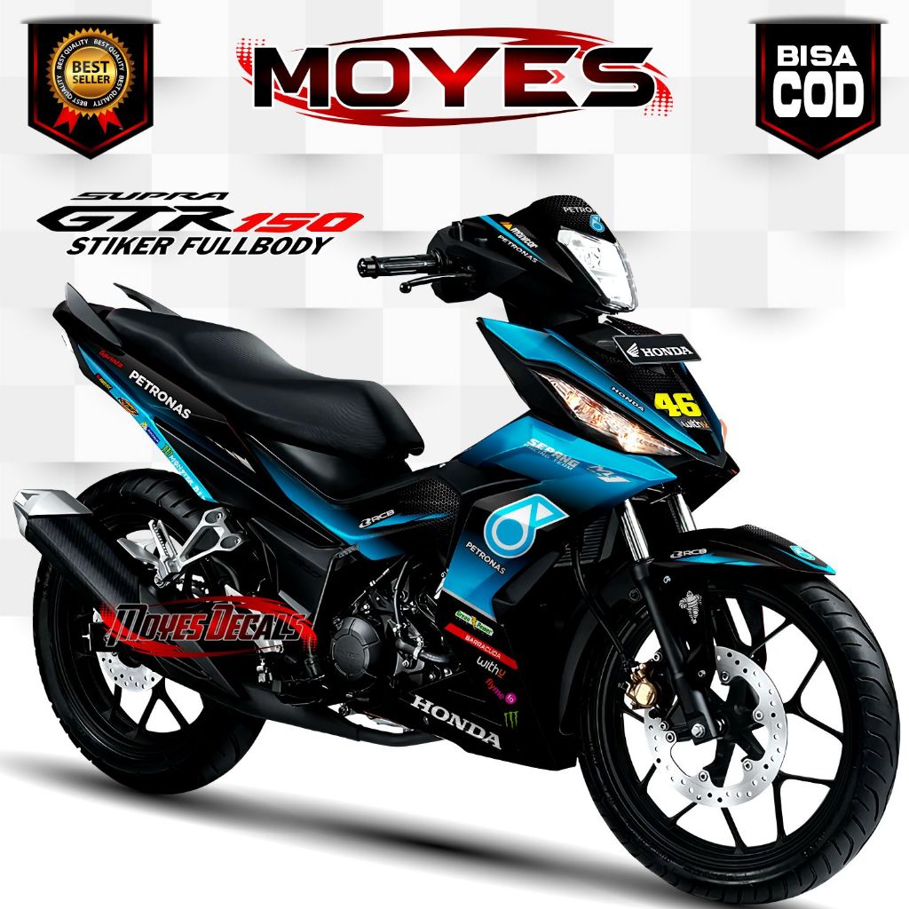 Decal Motor Supra GTR 150 - Stiker Motor Supra GTR 150 Fullbody Premium - Variasi Motor Honda Supra 