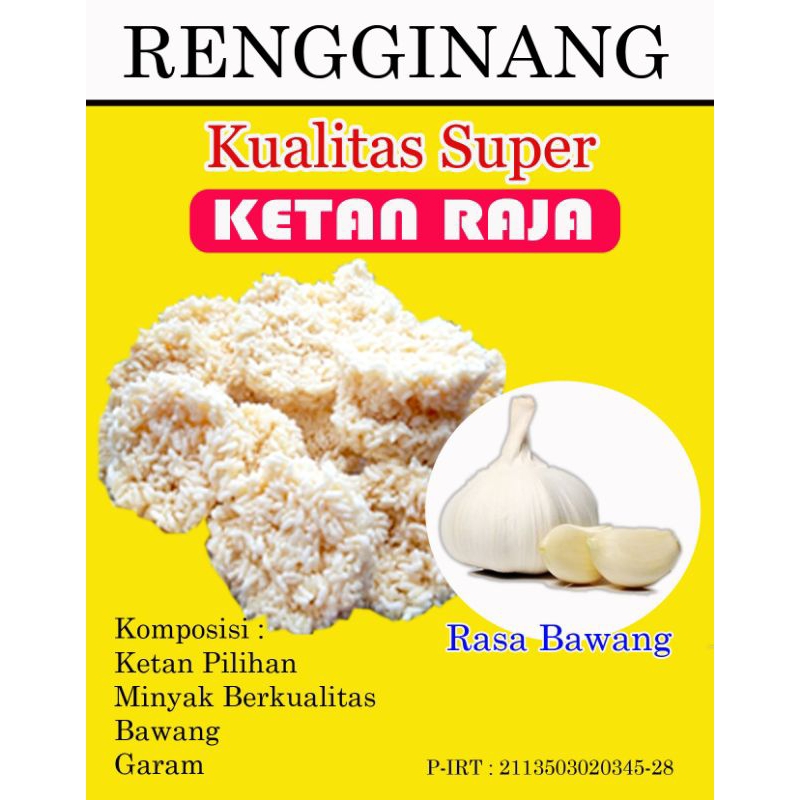 

RENGGINANG SUPER RASA BAWANG