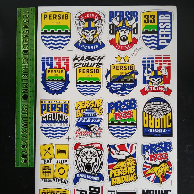 

stiker persib 1 Lembar 43x27cm | isi 20pcs