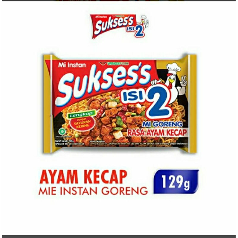 

Sukses's Isi 2 Mi Instan Goreng Ayam Kecap 129 g