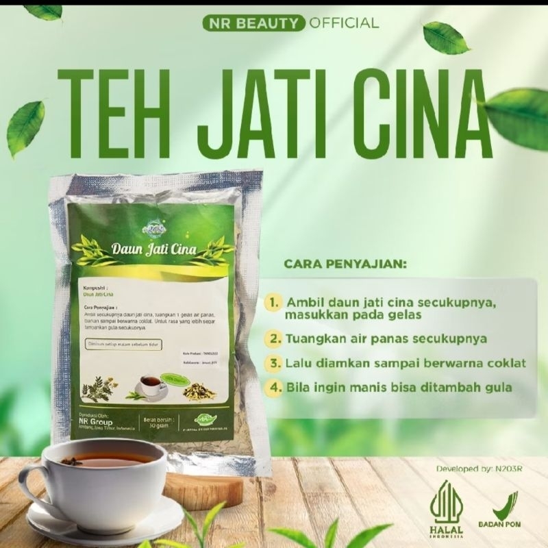 

TEH DAUN JATI CINA NR BEAUTY BPOM 40gr