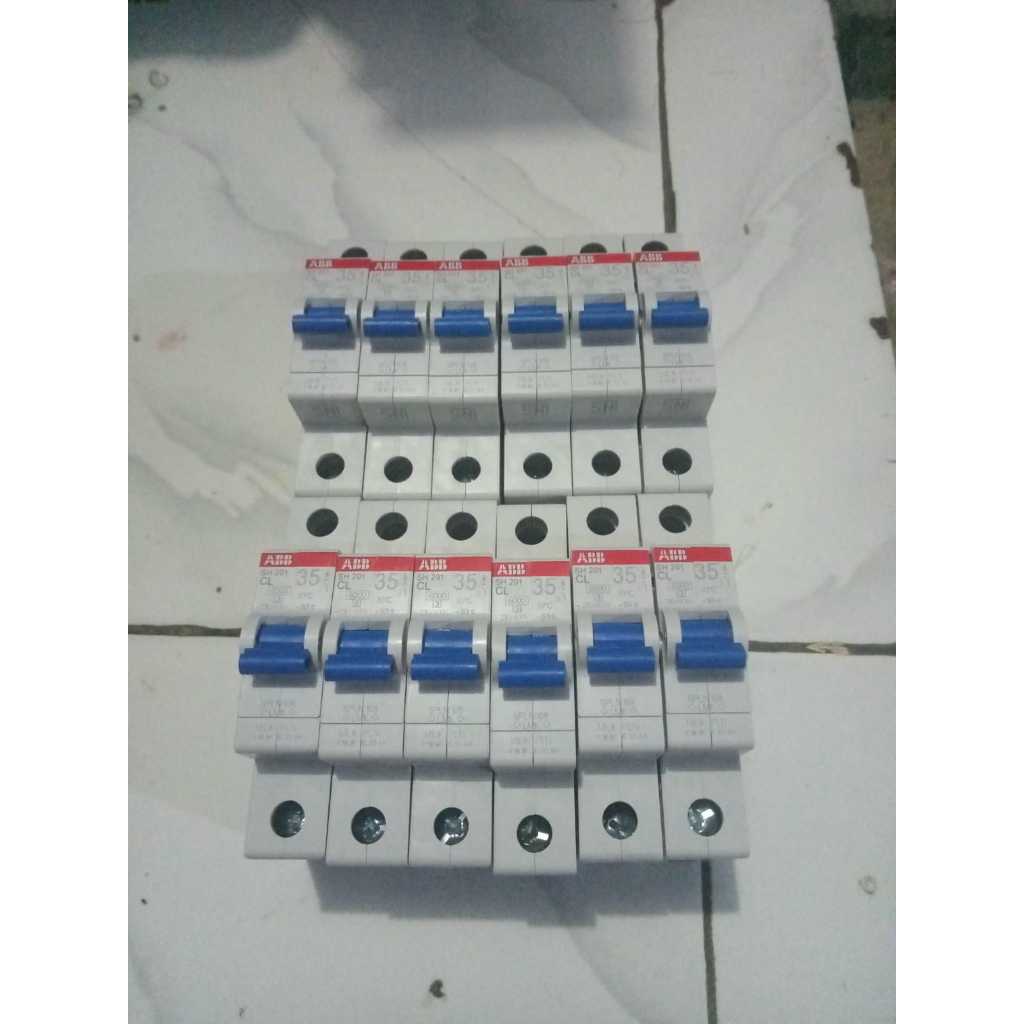 ABB MCB PLN Original SNI 100%/ MCB PLN ABB 1Pole | MCB ABB 35A 1Phase Original PLN type SH 201 B