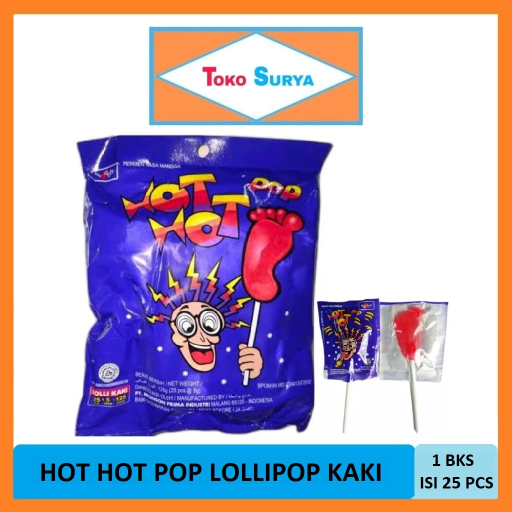 

Hot Hot Pop Bronson Permen Lollipop Kaki 1 Pak x 25 Pcs