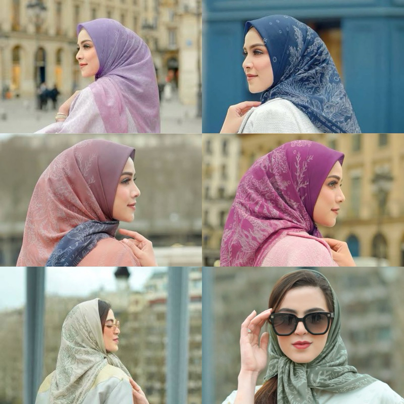 [NEW] Original Buttonscarves Mmhuillet El Mar Minorca Series Elmar Dawn Prints Conch Orange Pelangi 